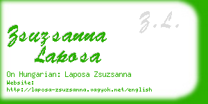 zsuzsanna laposa business card